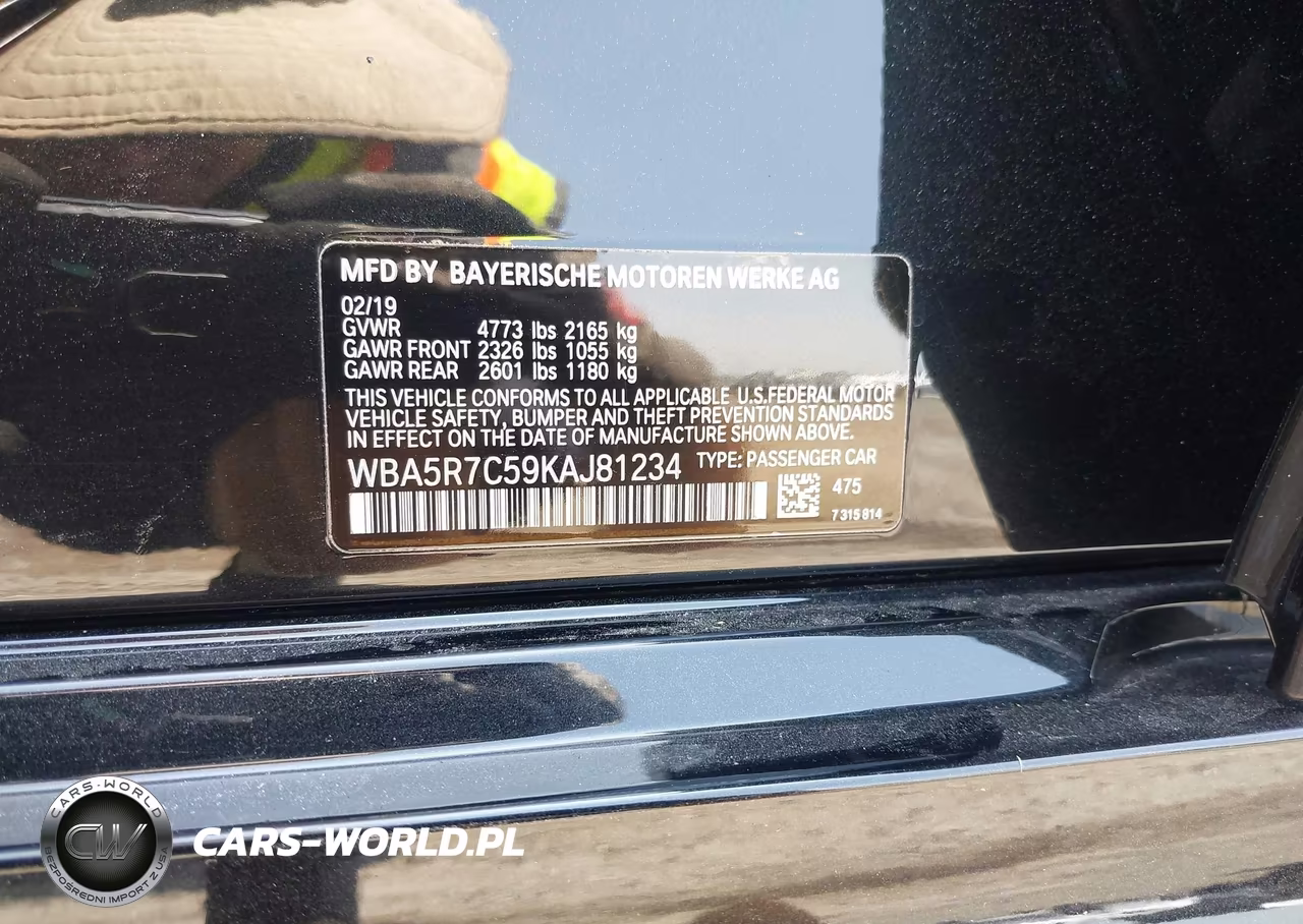 2019 BMW 330I xDrive VIN:WBA5R7C59KAJ81234 - 9
