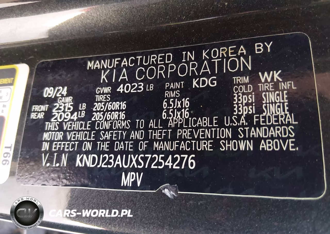 2025 Kia Soul Lx VIN:KNDJ23AUXS7254276 - 9