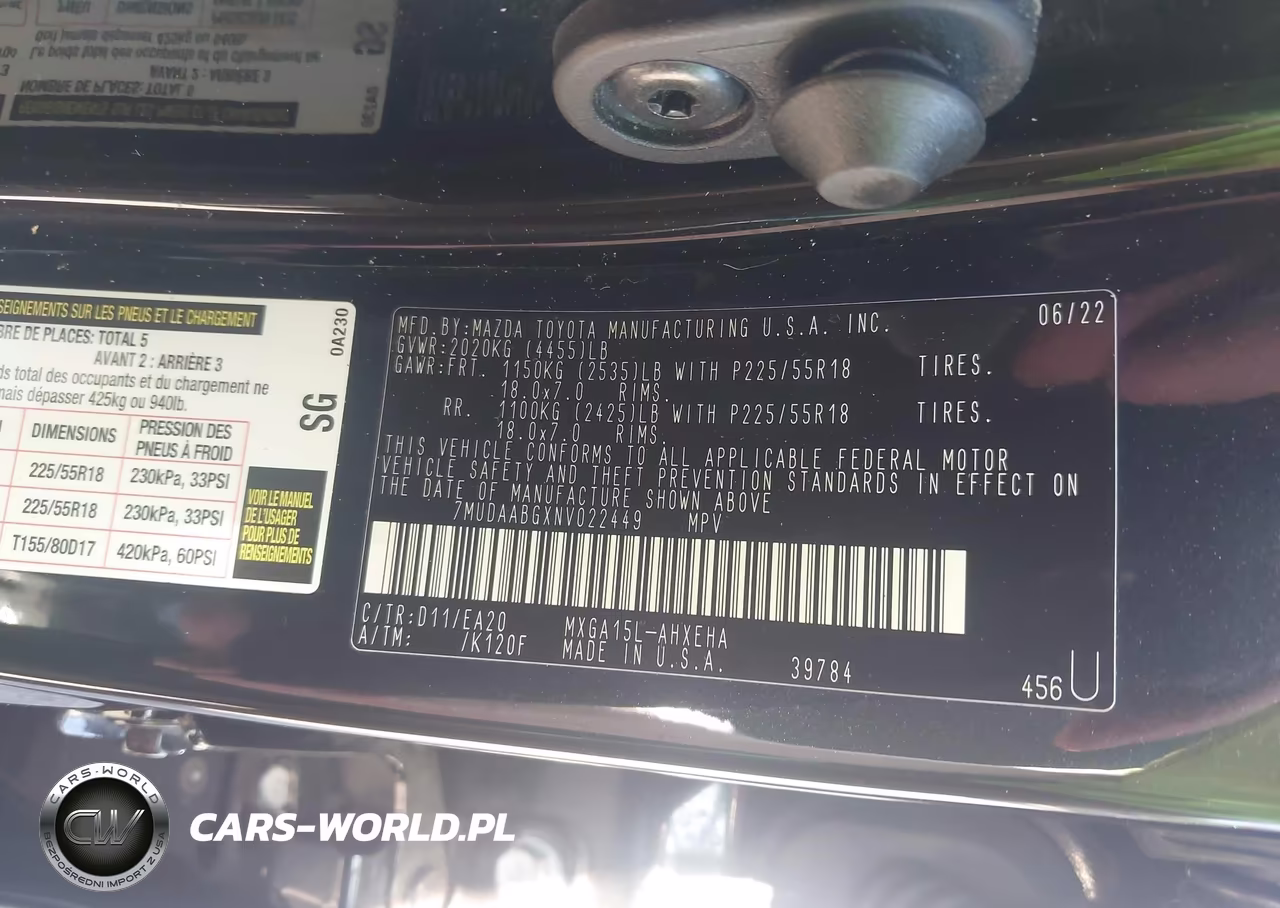 2022 Toyota Corolla Cross Xle VIN:7MUDAABGXNV022449 - 9