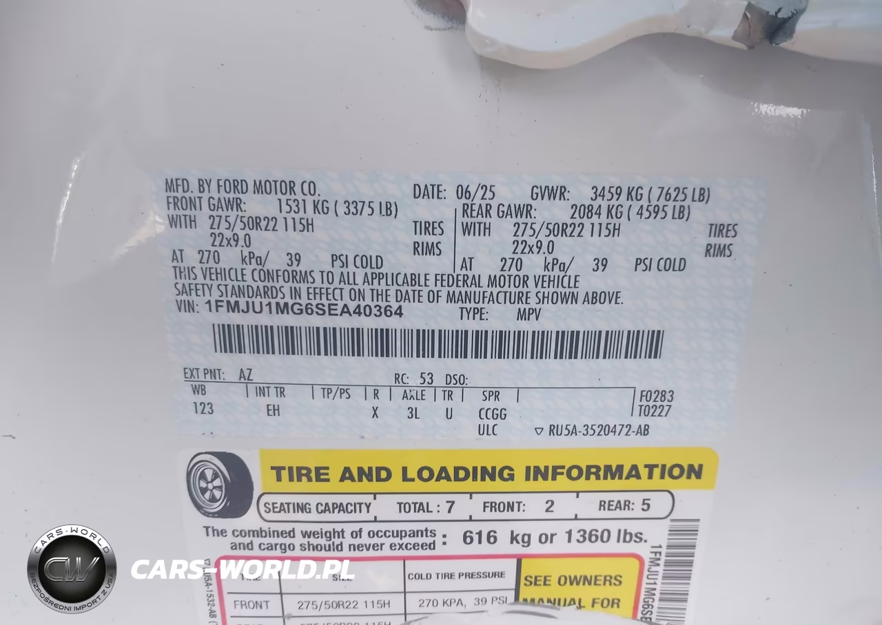2025 Ford Expedition Platinum VIN:1FMJU1MG6SEA40364 - 9