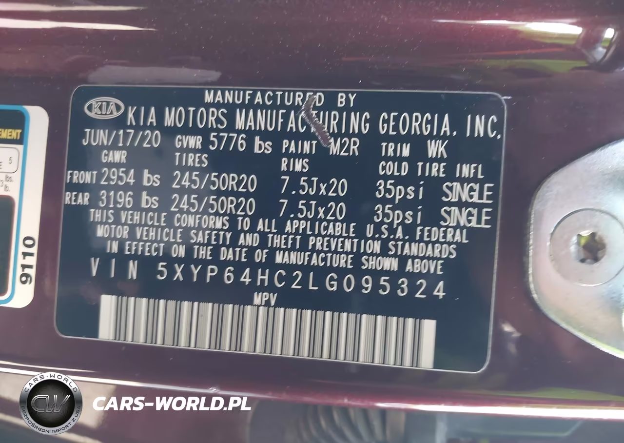 2020 Kia Telluride S VIN:5XYP64HC2LG095324 - 9