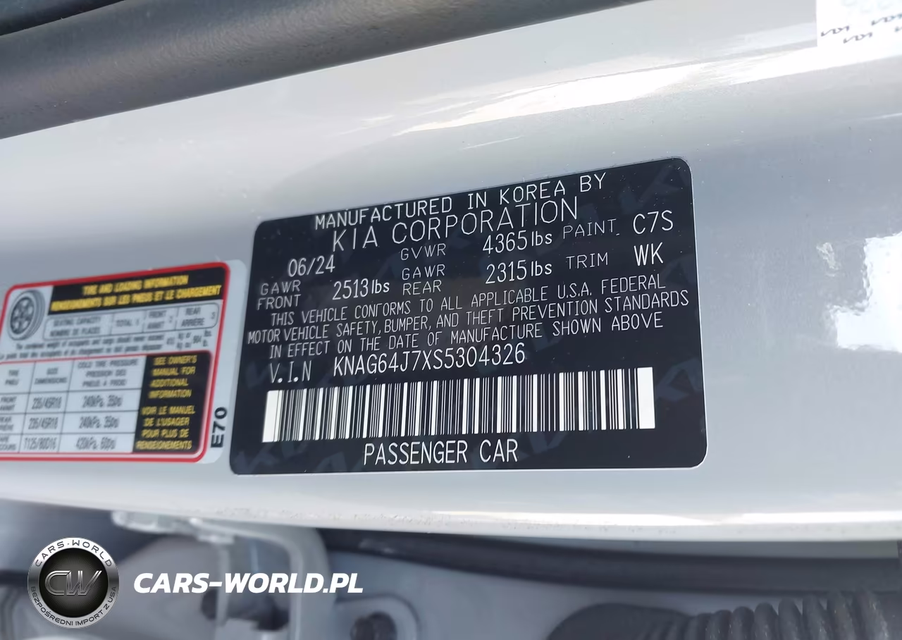 2025 Kia K5 Gt-Line VIN:KNAG64J7XS5304326 - 9
