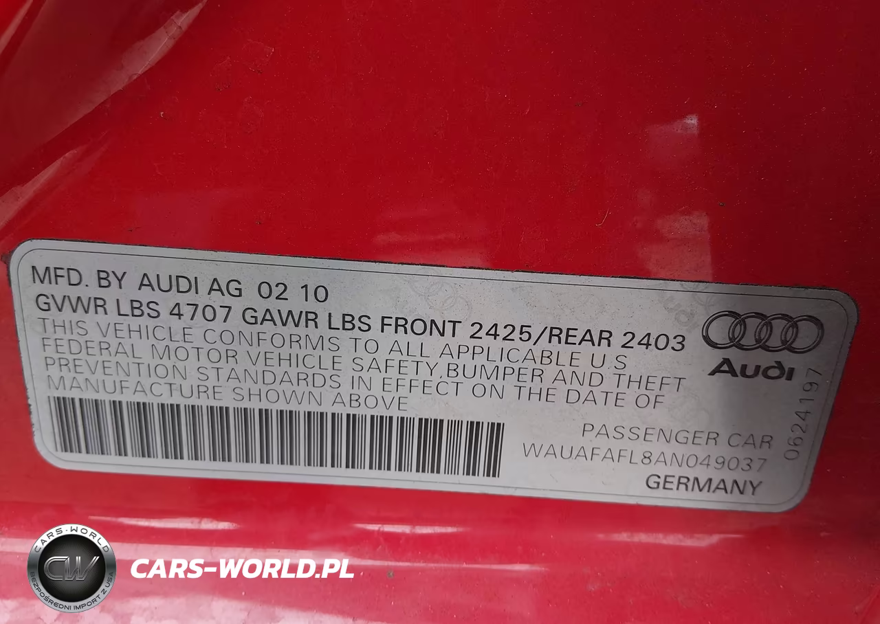 2010 Audi A4 2.0T Premium VIN:WAUAFAFL8AN049037 - 9