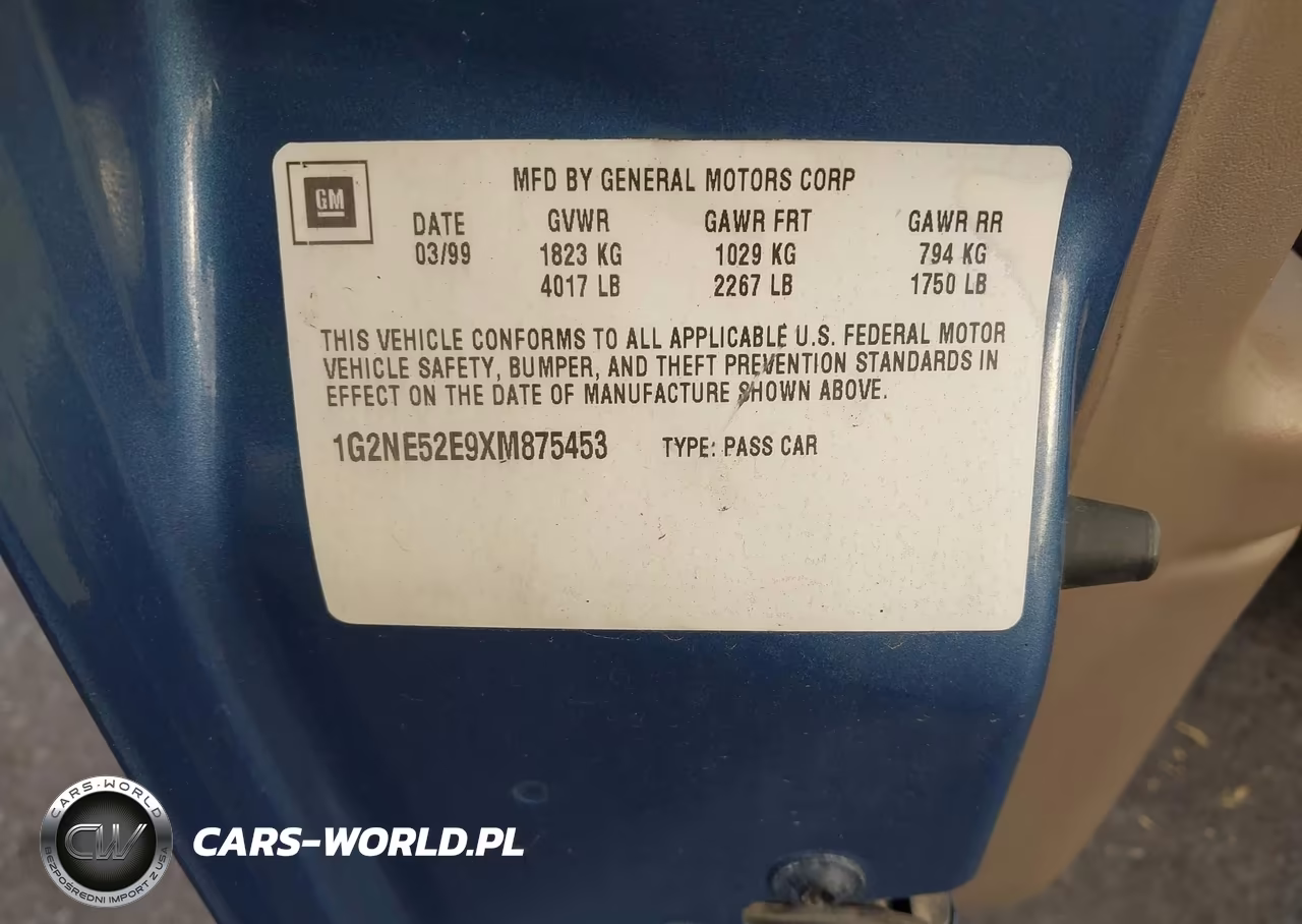 1999 Pontiac Grand Am Se2 VIN:1G2NE52E9XM875453 - 9