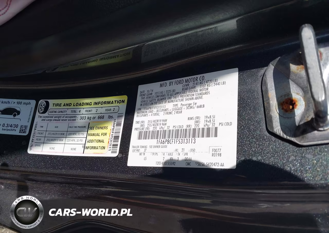2015 Ford Mustang Gt Premium VIN:1FA6P8CF1F5313113 - 9