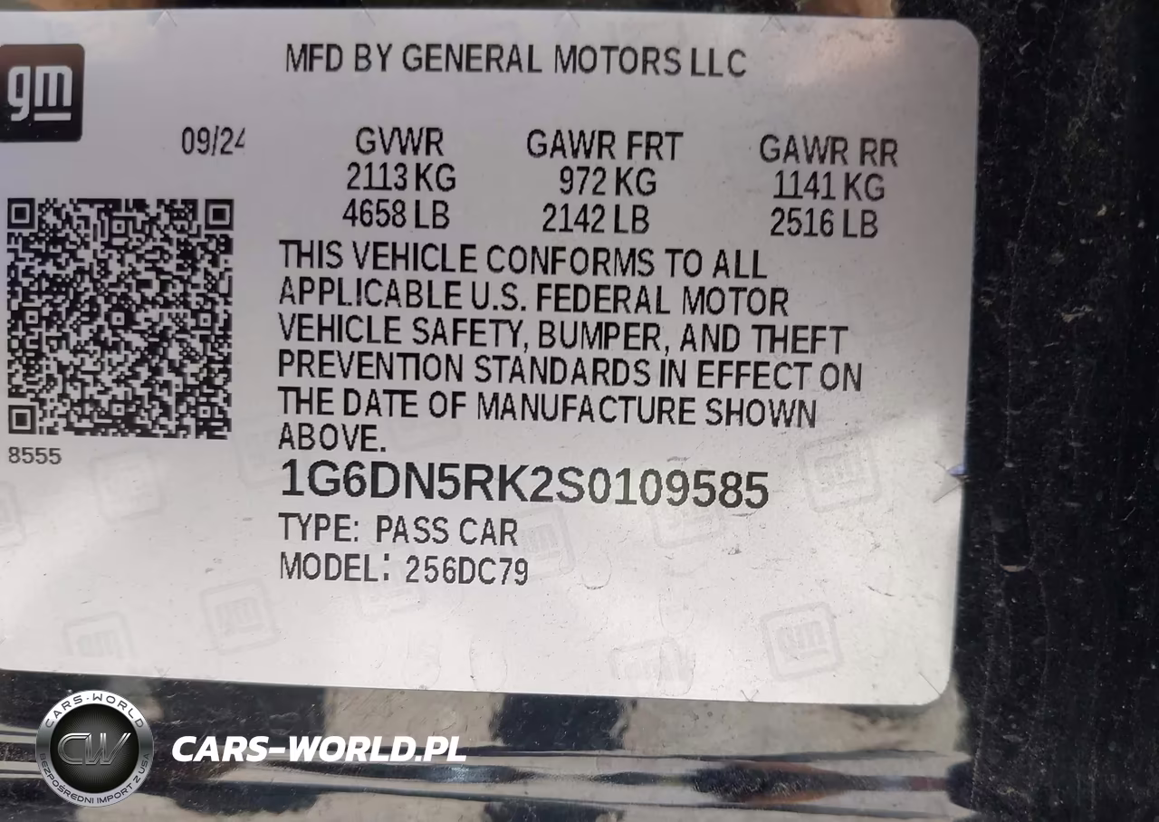 2025 Cadillac Ct5 Premium Luxury Rwd VIN:1G6DN5RK2S0109585 - 9