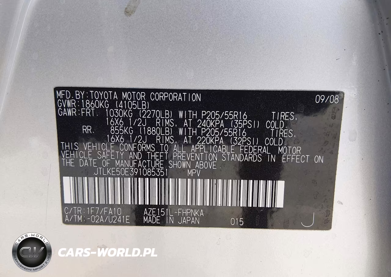 2009 Scion Xb VIN:JTLKE50E391085351 - 9