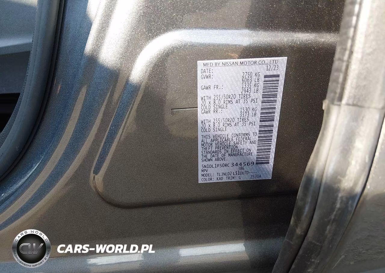 2024 Infiniti Qx60 Luxe Awd VIN:5N1DL1FS0RC344569 - 9