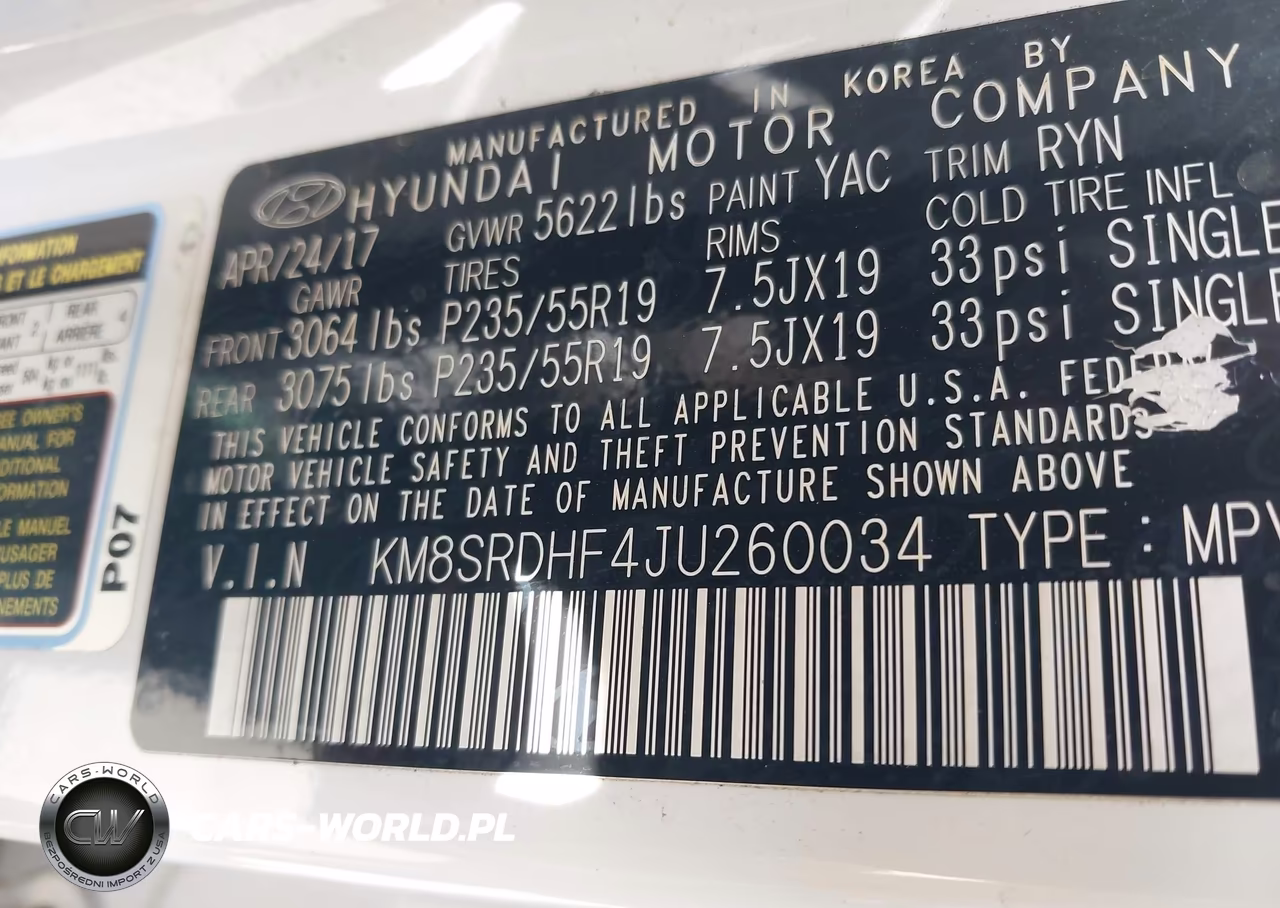 2018 Hyundai Santa Fe Limited Ultimate VIN:KM8SRDHF4JU260034 - 9