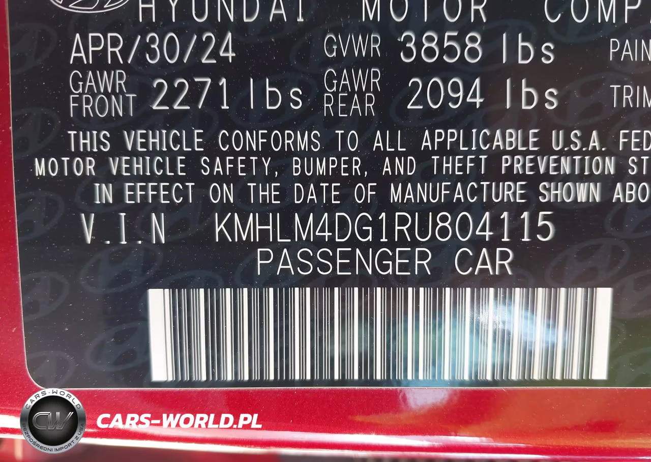 2024 Hyundai Elantra Sel VIN:KMHLM4DG1RU804115 - 9