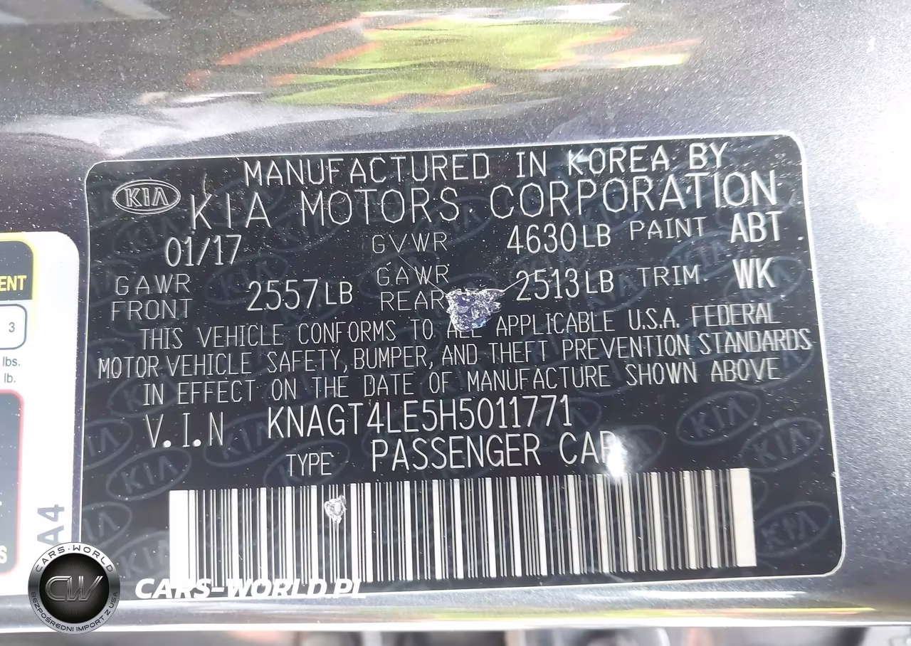 2017 Kia Optima Hybrid VIN:KNAGT4LE5H5011771 - 9