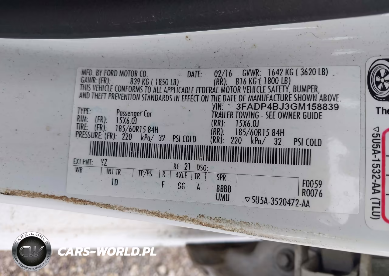 2016 Ford Fiesta Se VIN:3FADP4BJ3GM158839 - 9