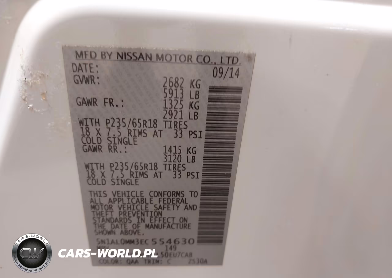 2014 Infiniti Qx60 VIN:5N1AL0MM3EC554630 - 9