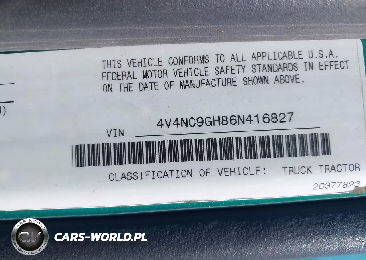 2006 Volvo Vn Vnl VIN:4V4NC9GH86N416827 - 9