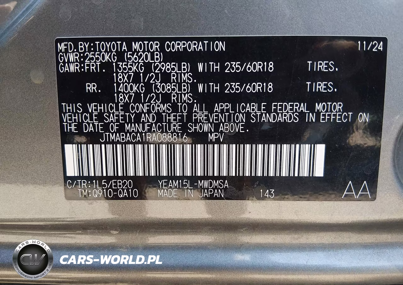 2024 Toyota Bz4X Xle VIN:JTMABACA1RA088816 - 9