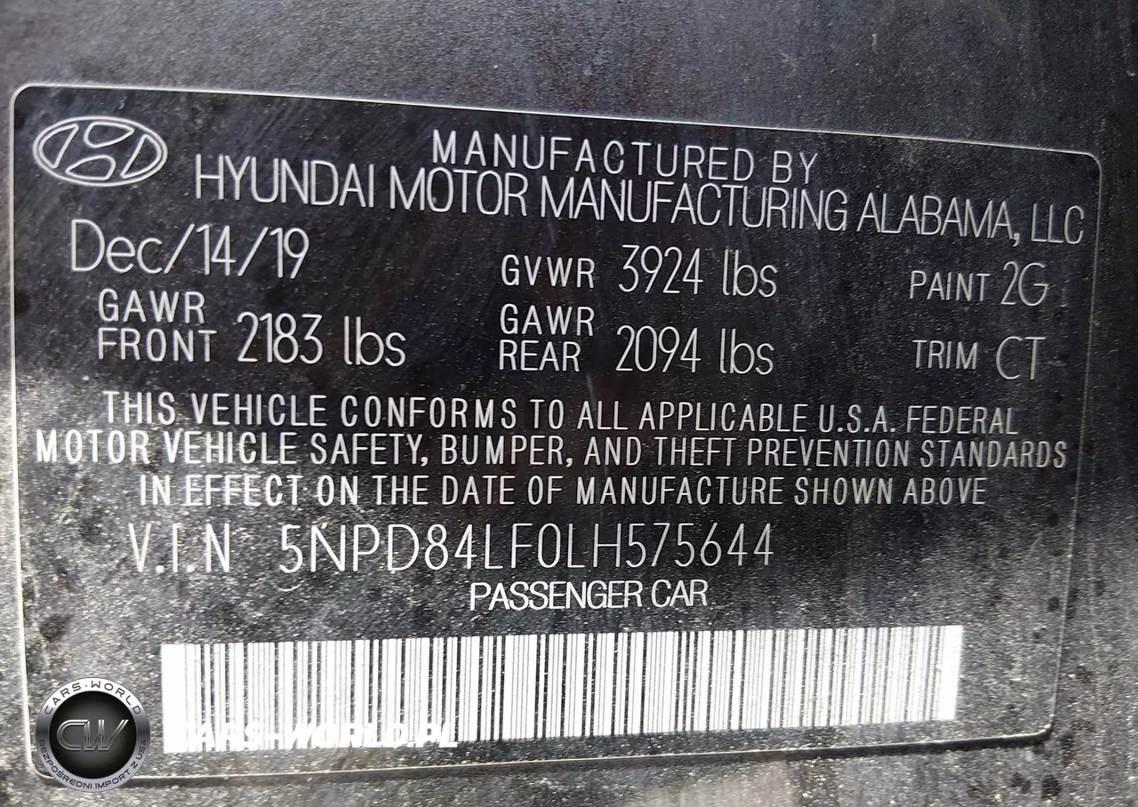 2020 Hyundai Elantra Sel VIN:5NPD84LF0LH575644 - 9