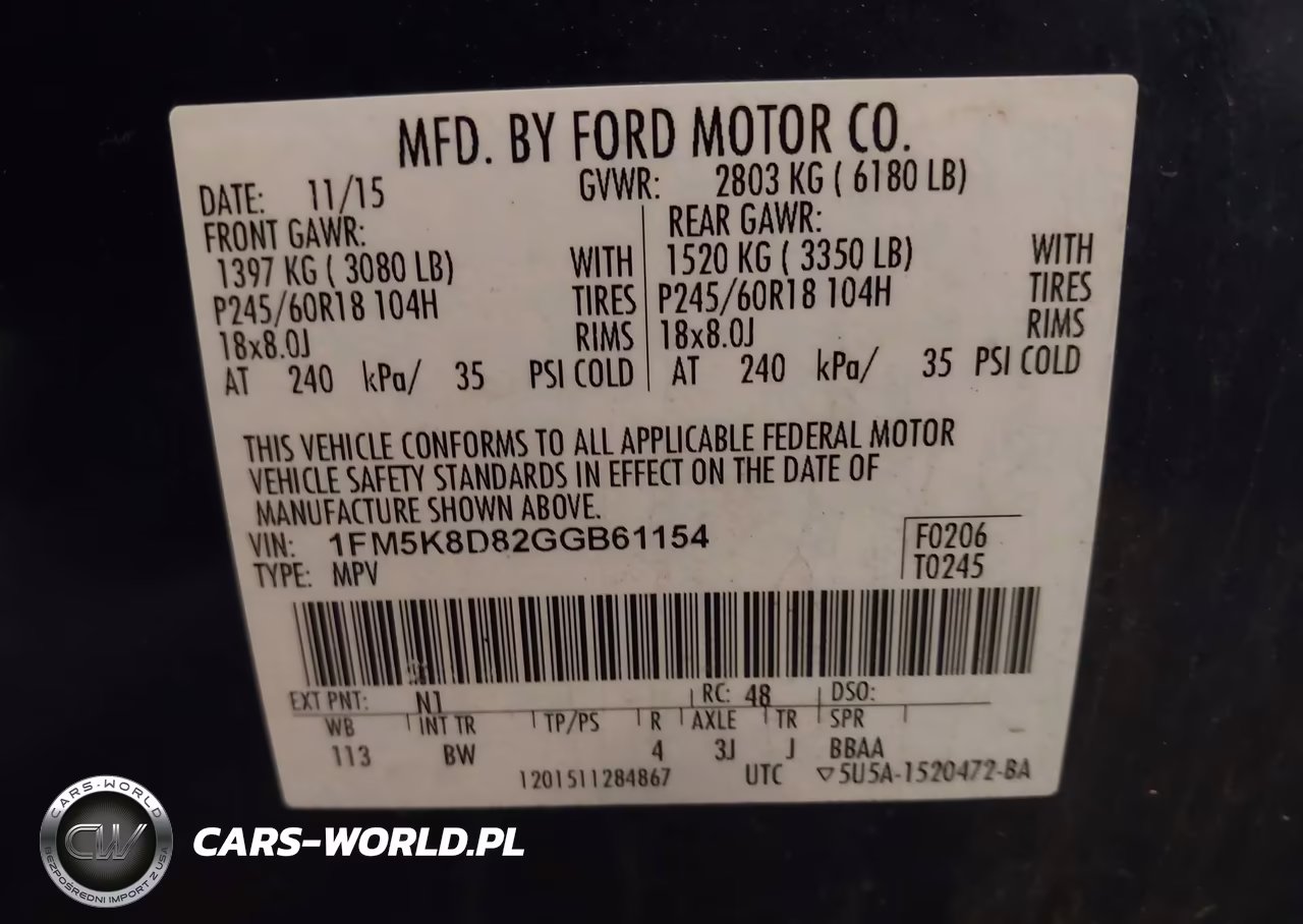2016 Ford Explorer Xlt VIN:1FM5K8D82GGB61154 - 9