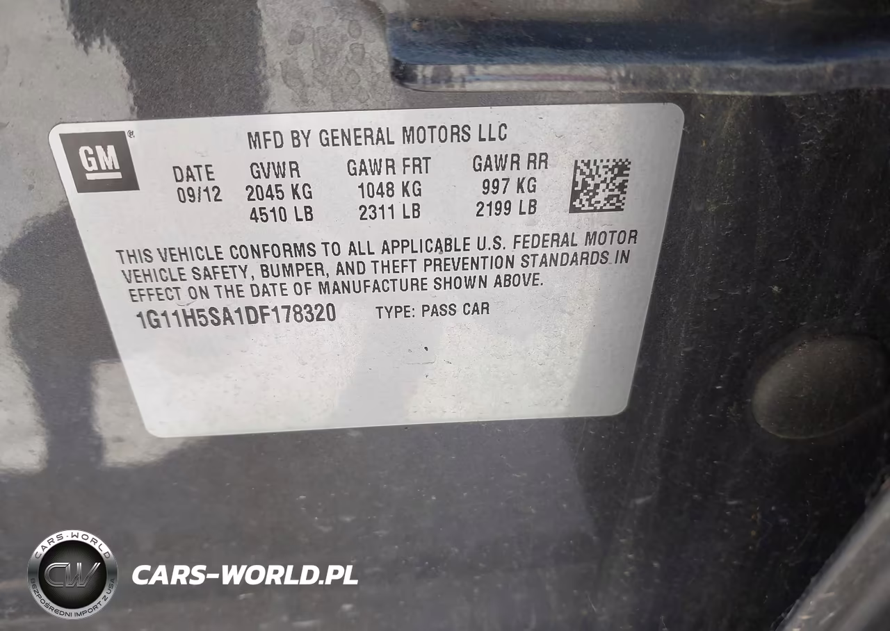 2013 Chevrolet Malibu 1Lz VIN:1G11H5SA1DF178320 - 9