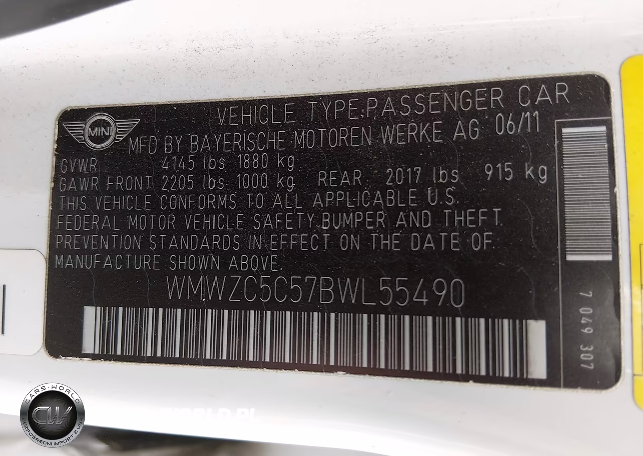 2011 Mini Cooper S Countryman VIN:WMWZC5C57BWL55490 - 9