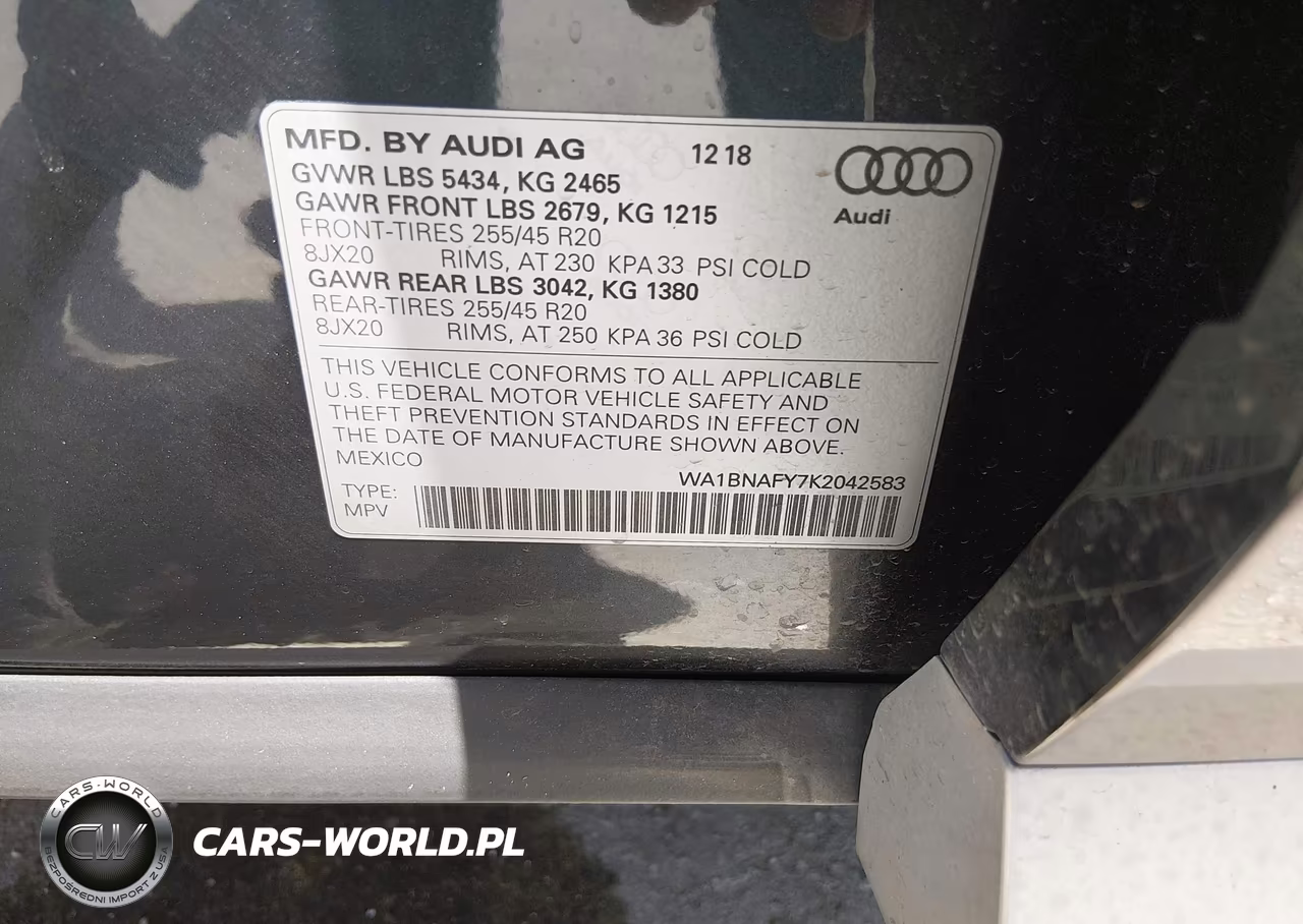 2019 Audi Q5 45 Premium VIN:WA1BNAFY7K2042583 - 9