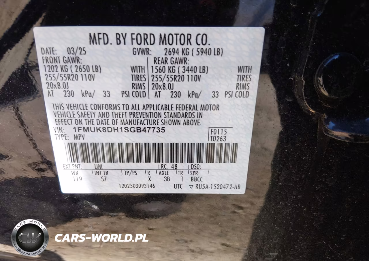 2025 Ford Explorer Active VIN:1FMUK8DH1SGB47735 - 9