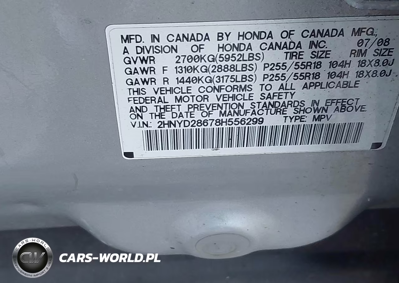 2008 Acura Mdx Technology Package VIN:2HNYD28678H556299 - 9