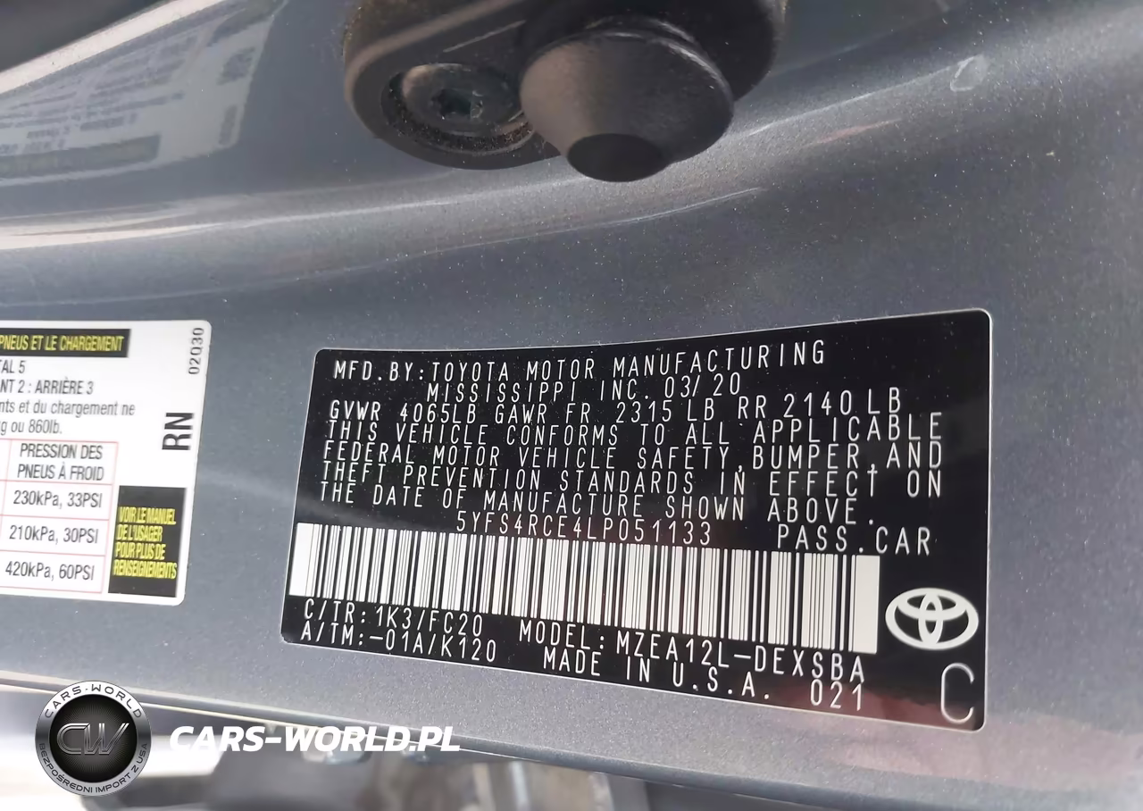 2020 Toyota Corolla Se VIN:5YFS4RCE4LP051133 - 9