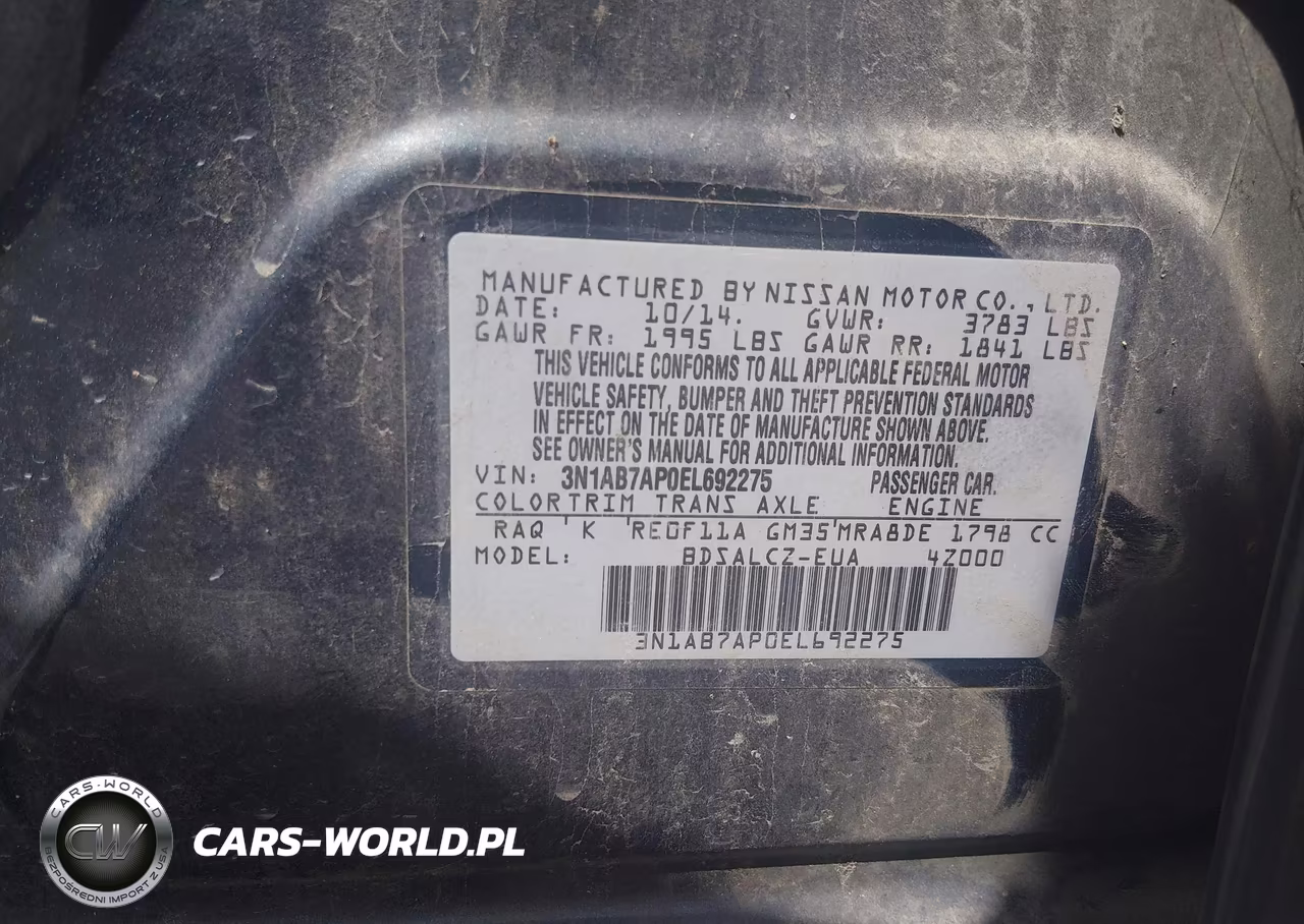 2014 Nissan Sentra S VIN:3N1AB7AP0EL692275 - 9