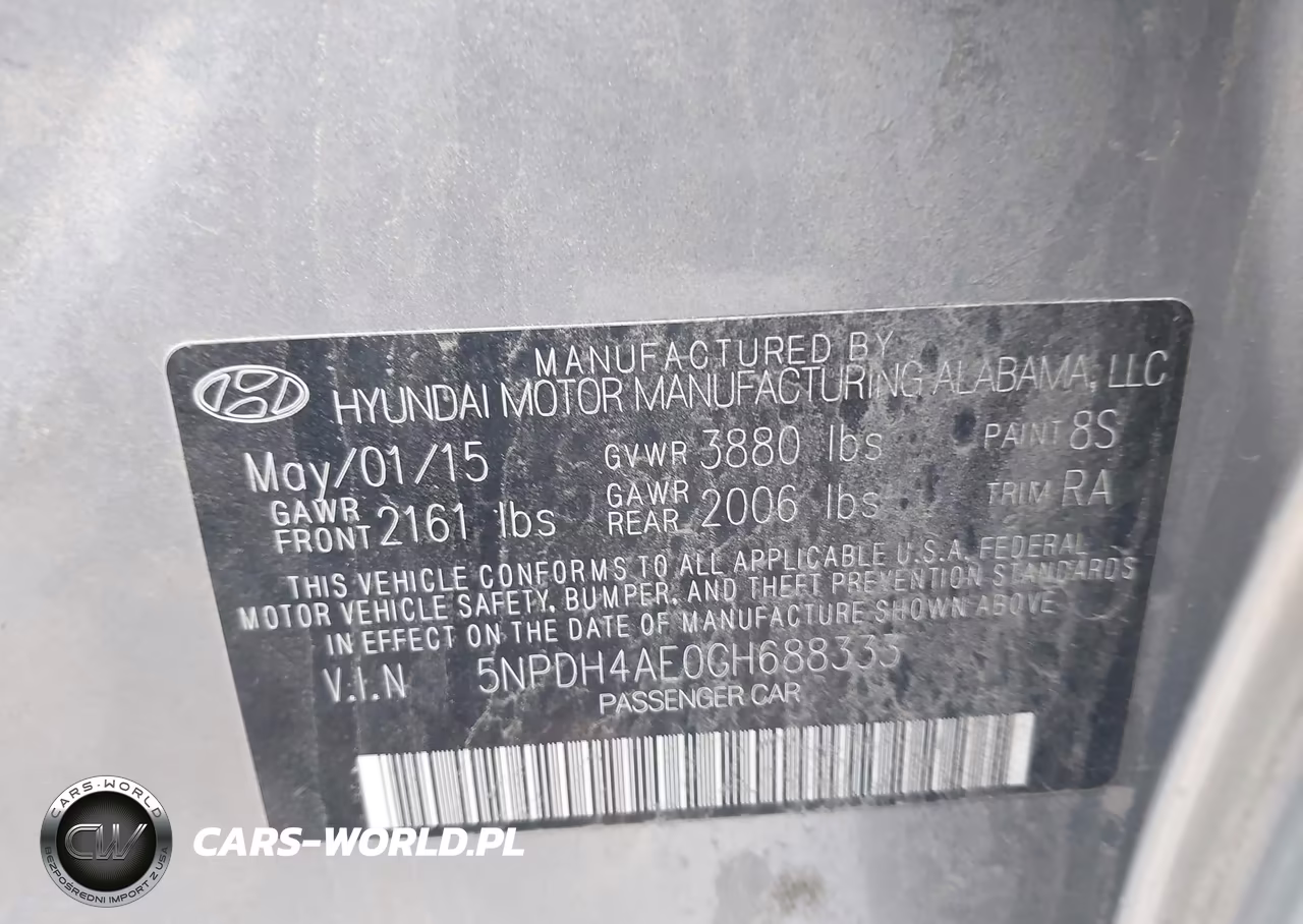 2016 Hyundai Elantra Se VIN:5NPDH4AE0GH688333 - 9