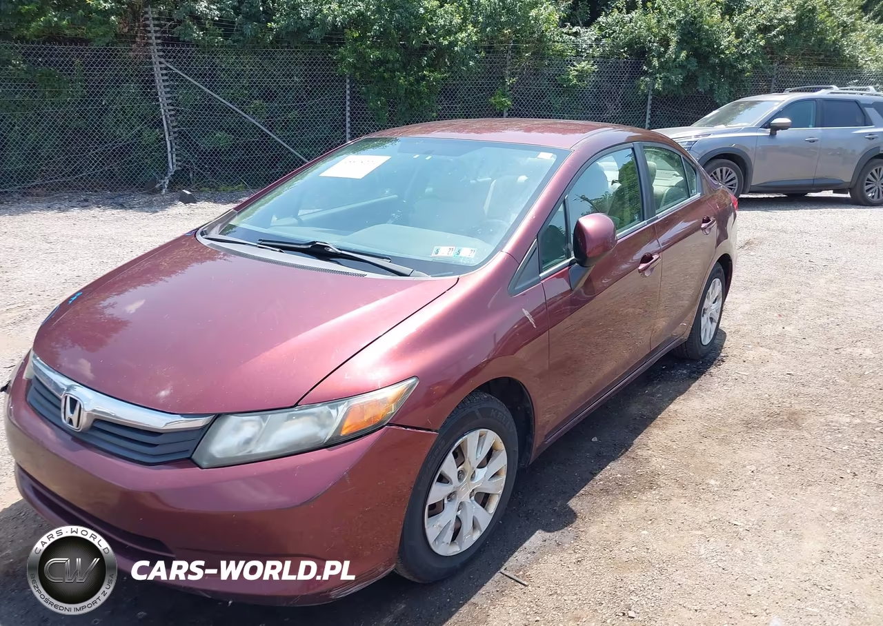 2012 Honda Civic Lx VIN:19XFB2F53CE390381 - 2