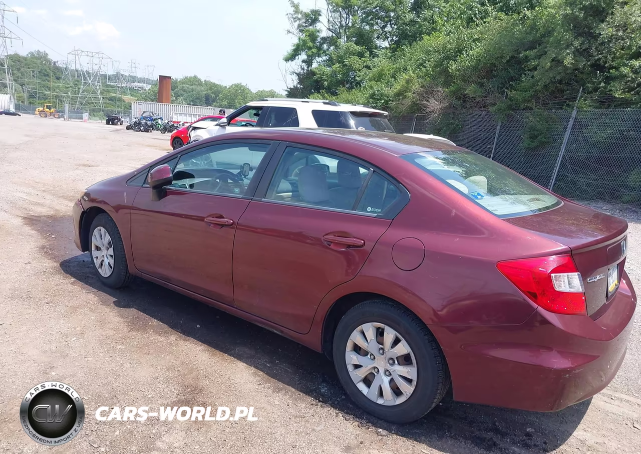 2012 Honda Civic Lx VIN:19XFB2F53CE390381 - 3