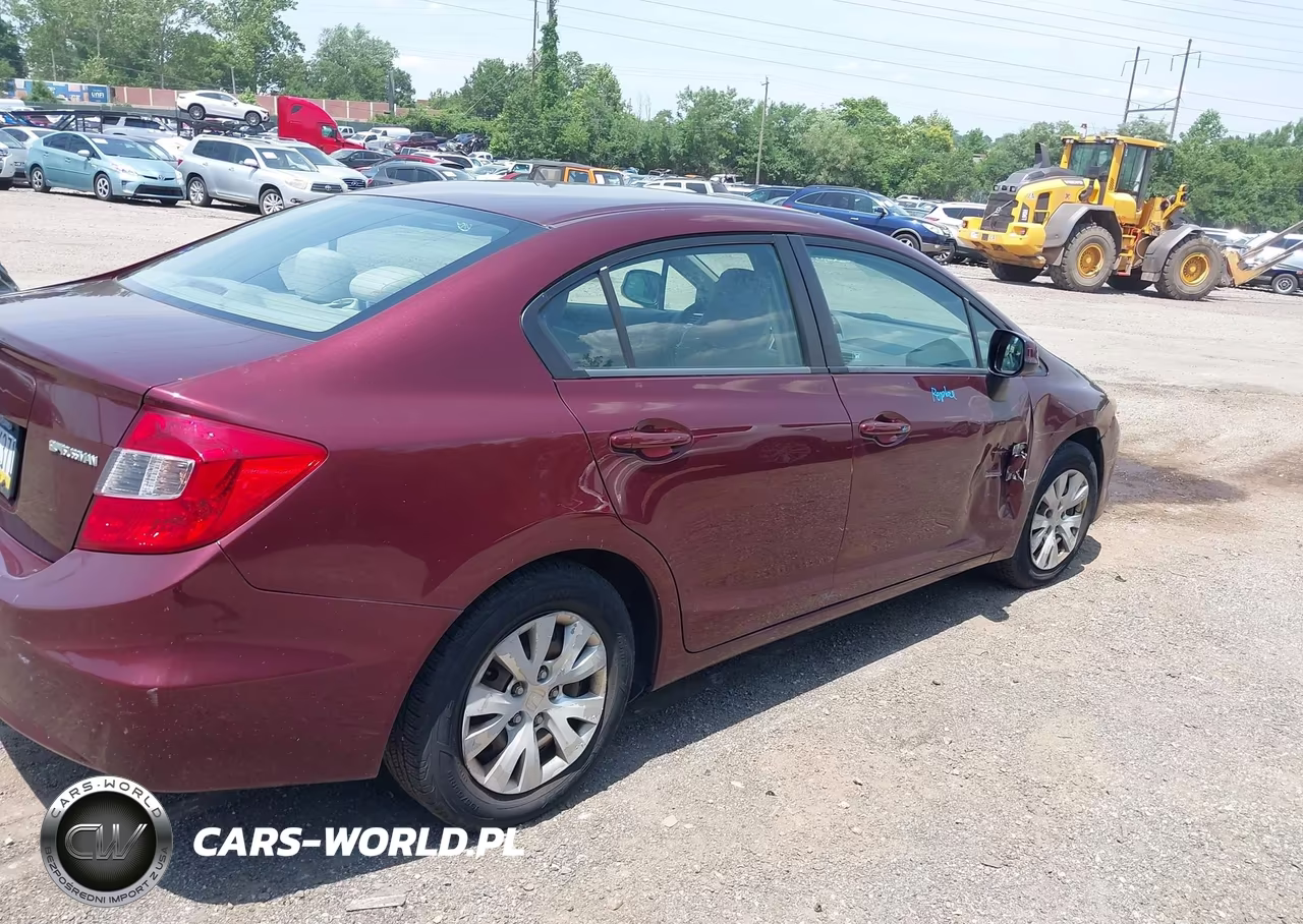 2012 Honda Civic Lx VIN:19XFB2F53CE390381 - 4