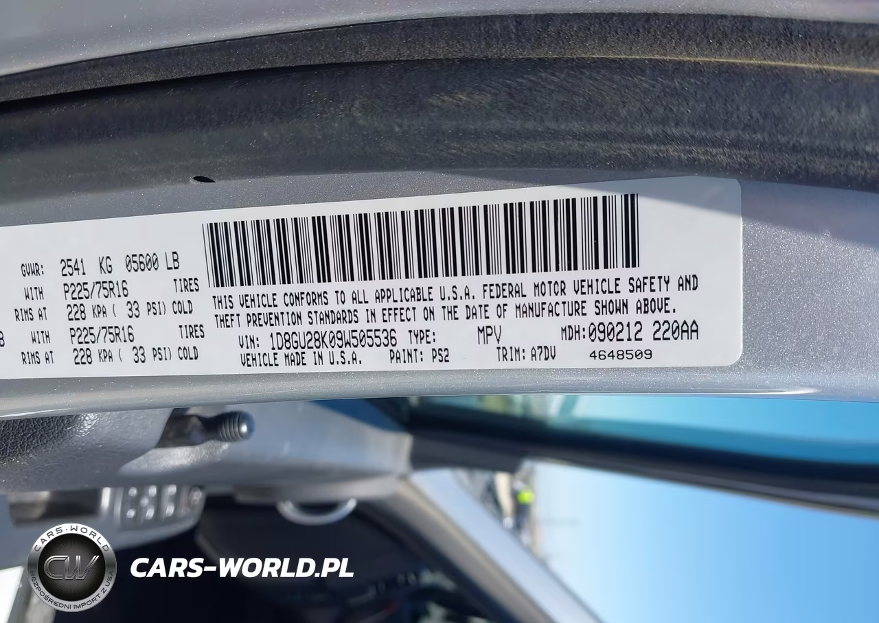 2009 Dodge Nitro Se VIN:1D8GU28K09W505536 - 9