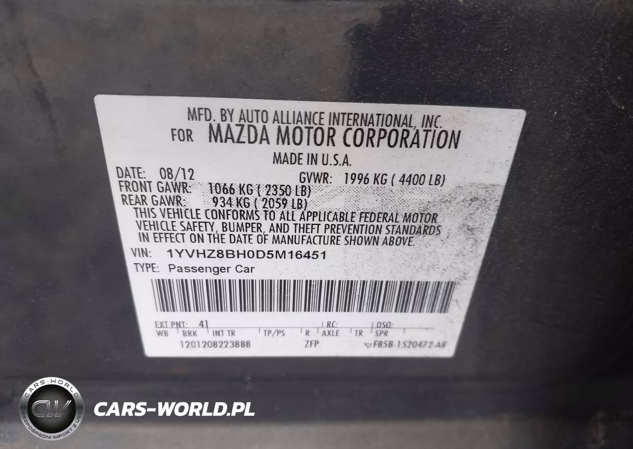 2013 Mazda Mazda6 I Sport VIN:1YVHZ8BH0D5M16451 - 9