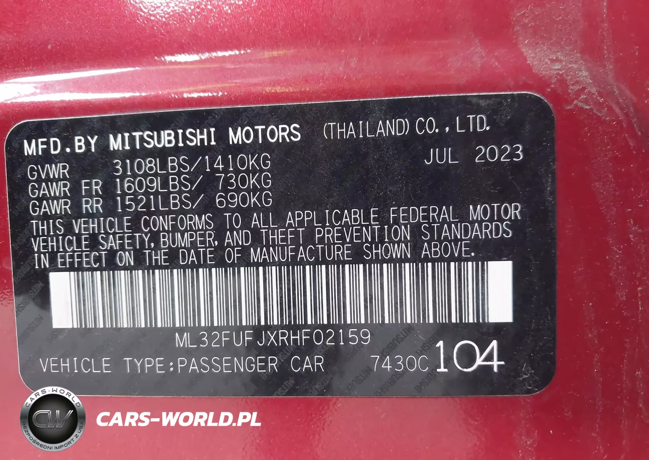 2024 Mitsubishi Mirage G4 Black Edition VIN:ML32FUFJXRHF02159 - 9
