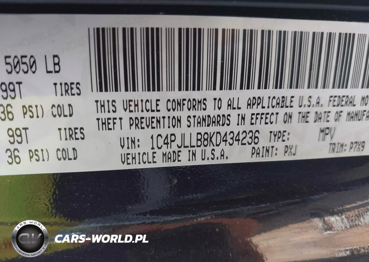 2019 Jeep Cherokee Latitude Plus Fwd VIN:1C4PJLLB8KD434236 - 9