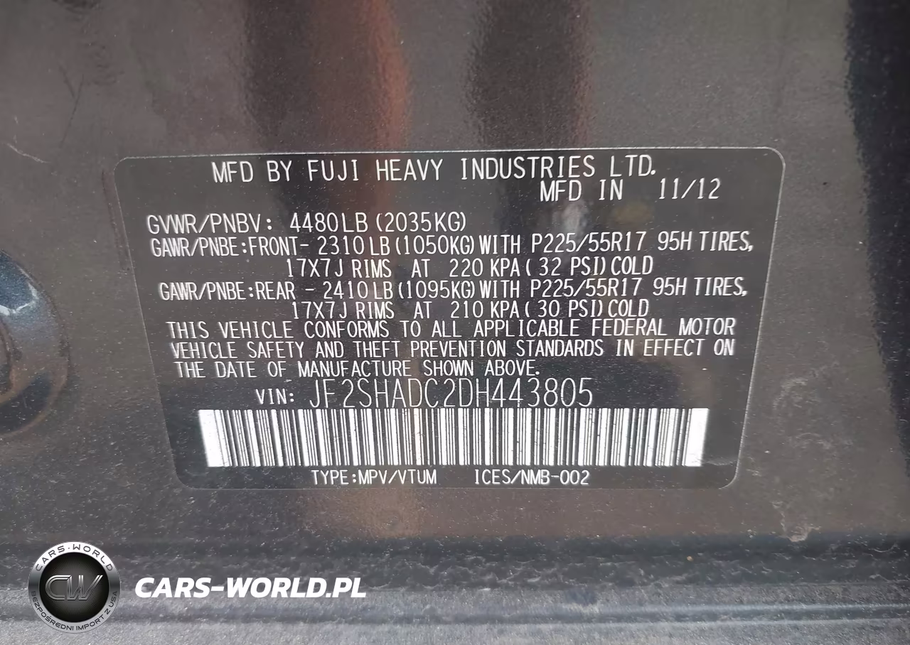 2013 Subaru Forester 2.5X Premium VIN:JF2SHADC2DH443805 - 9