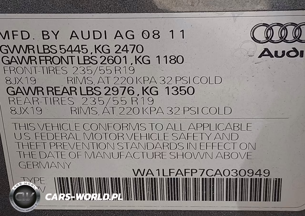 2012 Audi Q5 2.0T Premium VIN:WA1LFAFP7CA030949 - 9