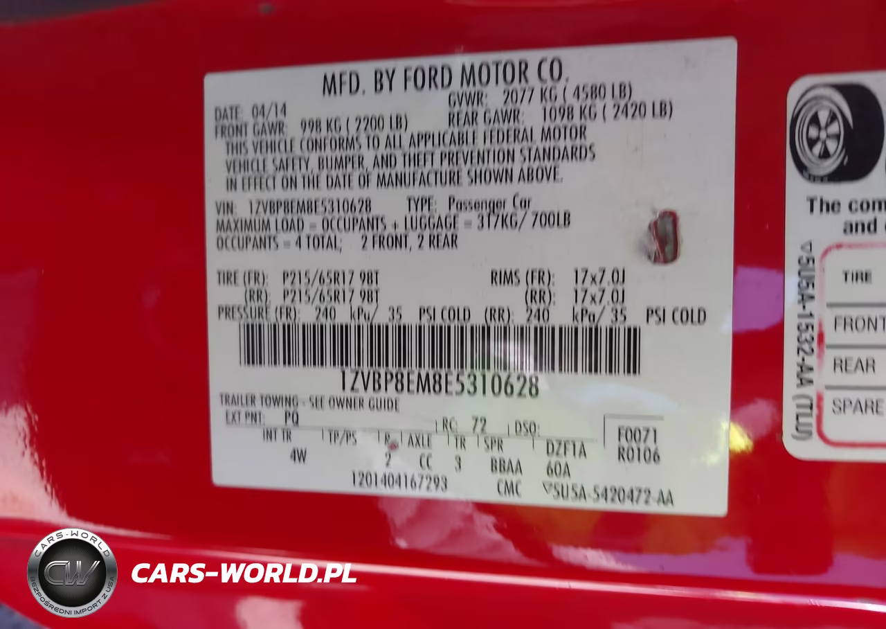 2014 Ford Mustang V6-V6 Premium VIN:1ZVBP8EM8E5310628 - 9