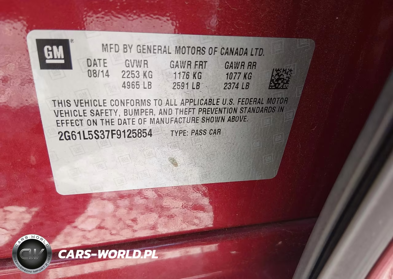 2015 Cadillac Xts Standard VIN:2G61L5S37F9125854 - 9