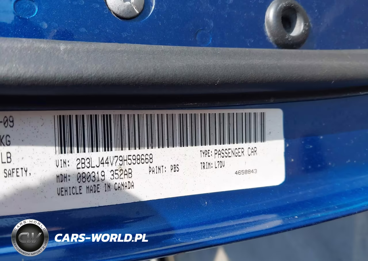 2009 Dodge Challenger Se VIN:2B3LJ44V79H598668 - 9