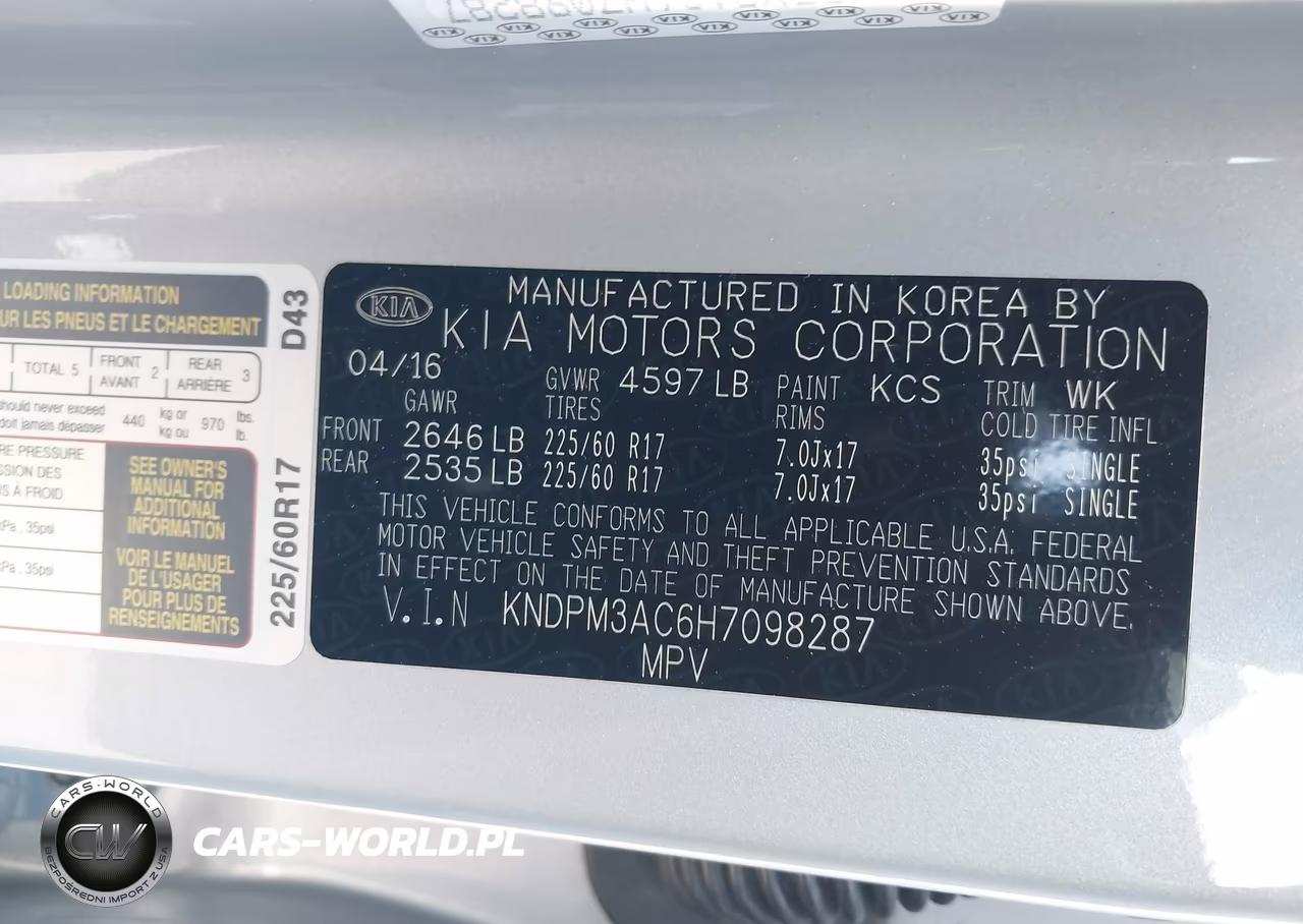 2017 Kia Sportage Lx VIN:KNDPM3AC6H7098287 - 9