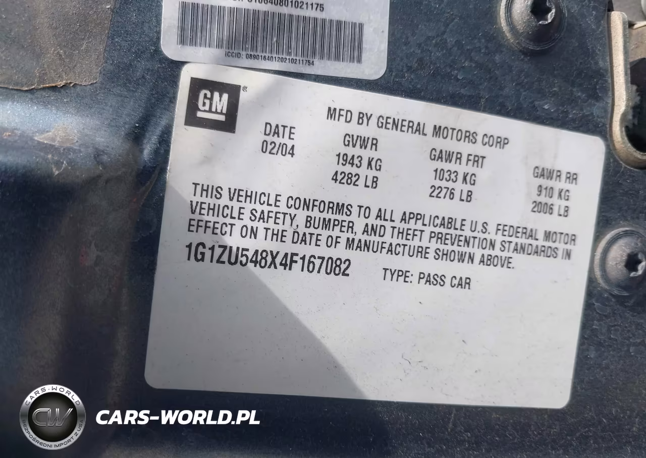 2004 Chevrolet Malibu Lt VIN:1G1ZU548X4F167082 - 9