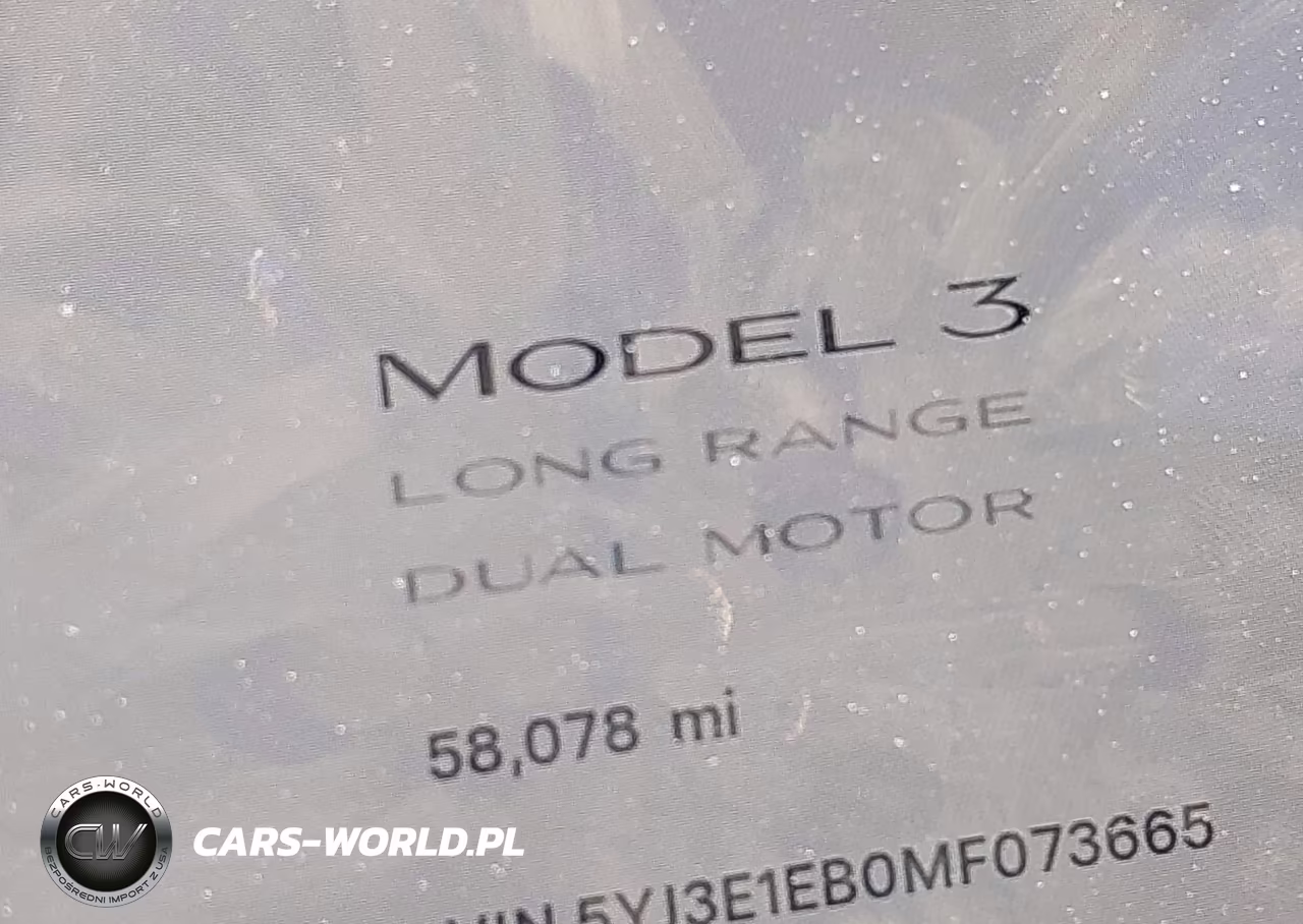 2021 Tesla Model 3 Long Range Dual Motor All-Wheel Drive VIN:5YJ3E1EB0MF073665 - 15