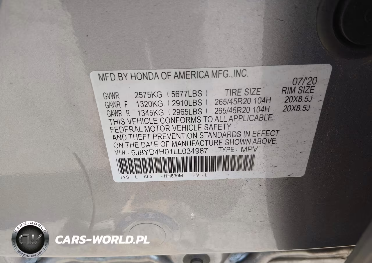 2020 Acura Mdx Technology A-Spec Packages VIN:5J8YD4H01LL034987 - 9