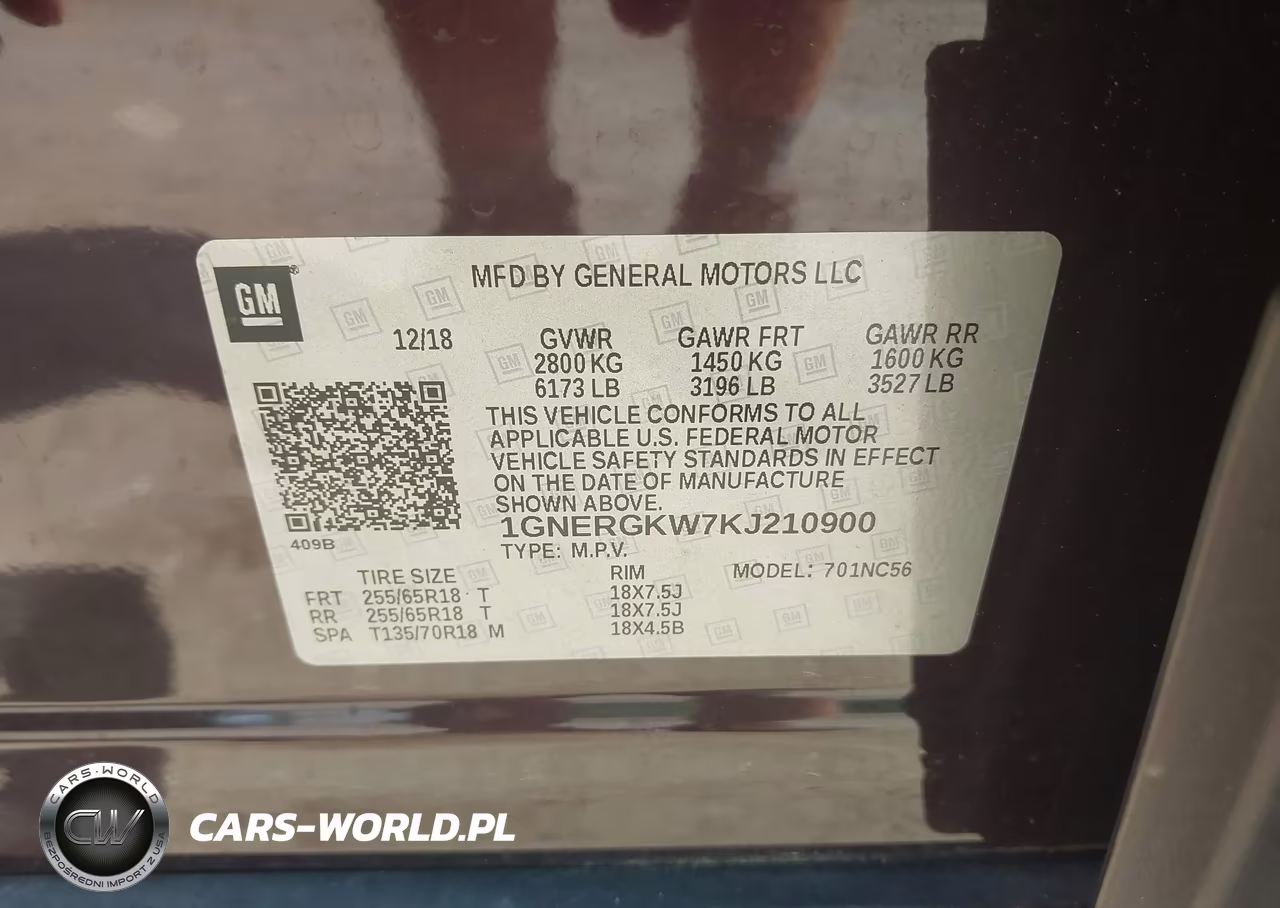 2019 Chevrolet Traverse 1Lt VIN:1GNERGKW7KJ210900 - 9