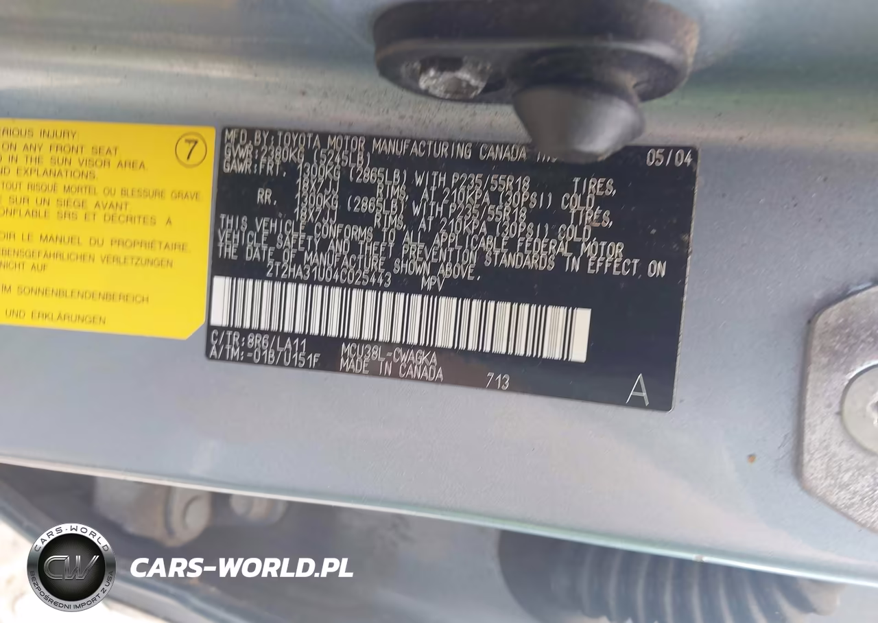 2004 Lexus Rx 330 VIN:2T2HA31U04C025443 - 9