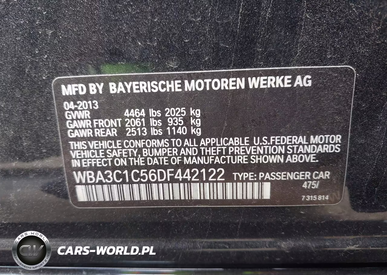 2013 BMW 328I VIN:WBA3C1C56DF442122 - 9