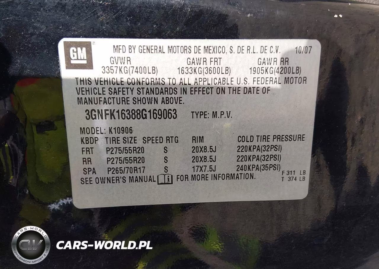 2008 Chevrolet Suburban 1500 Ltz VIN:3GNFK16388G169063 - 9