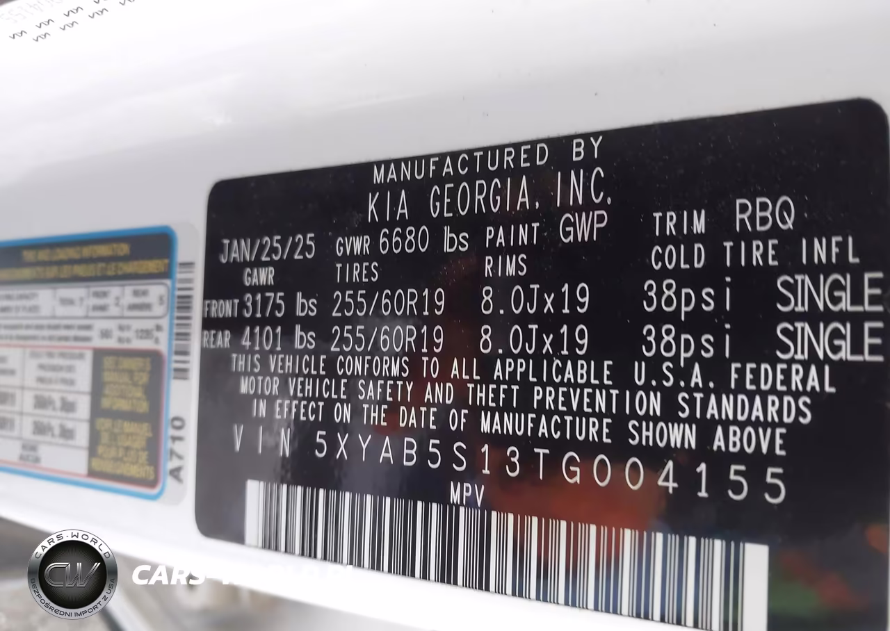 2026 Kia Ev9 Light Long Range VIN:5XYAB5S13TG004155 - 9
